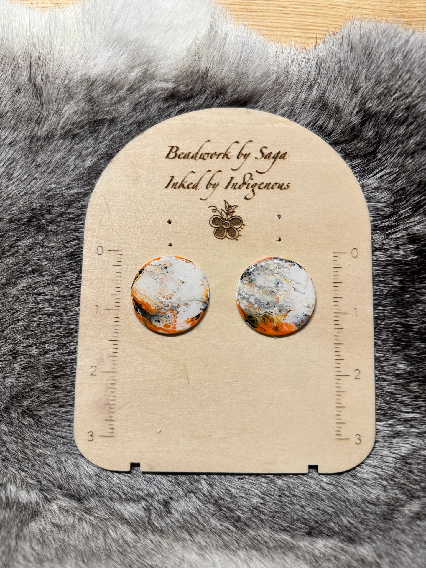 Large cabochon pair