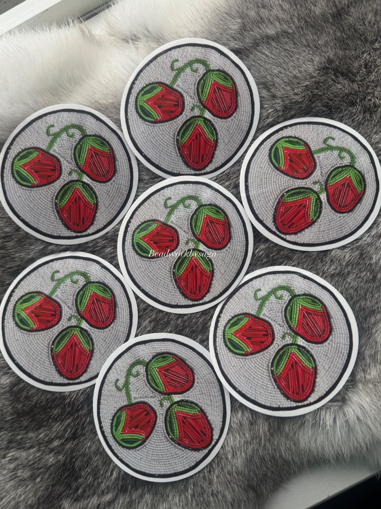 Strawberry sticker