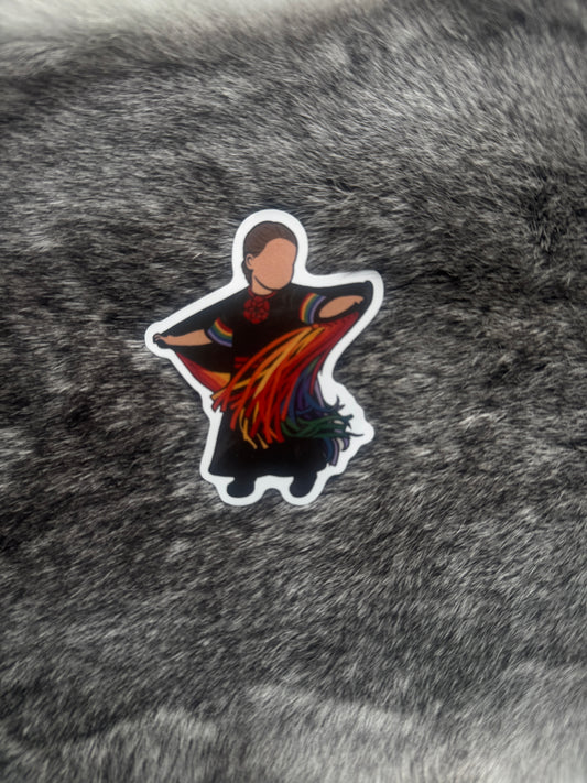 Fancy Shawl Sticker - Layla