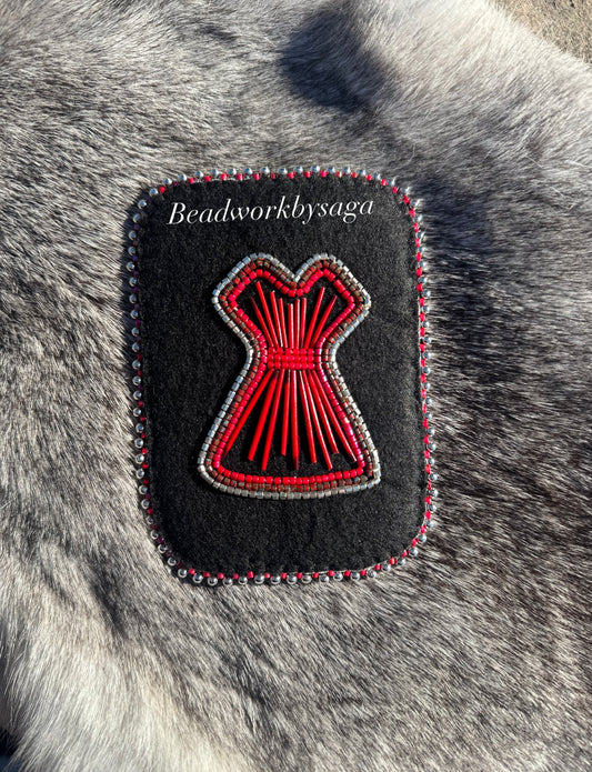 Red Dress Card Holder