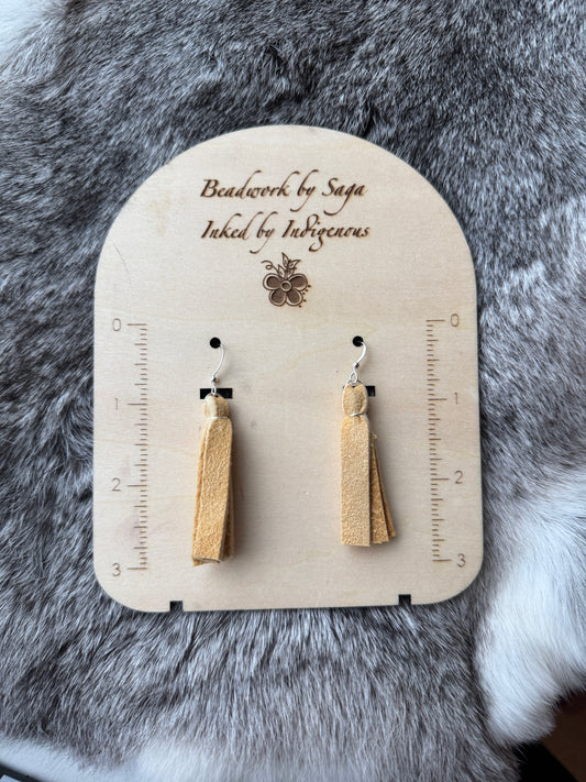 Smoked Deer Hide Earrings