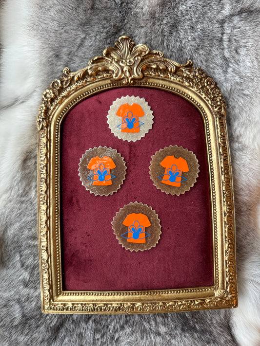 Raw Deer Hide Pin