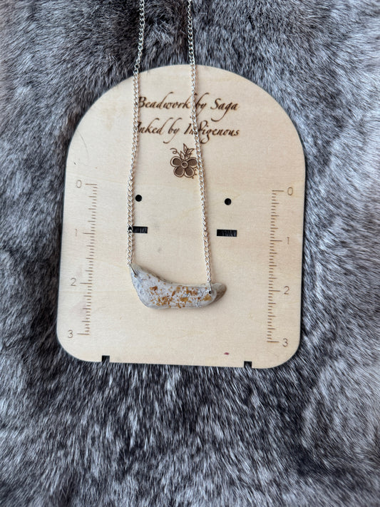 Tobacco Antler Necklace