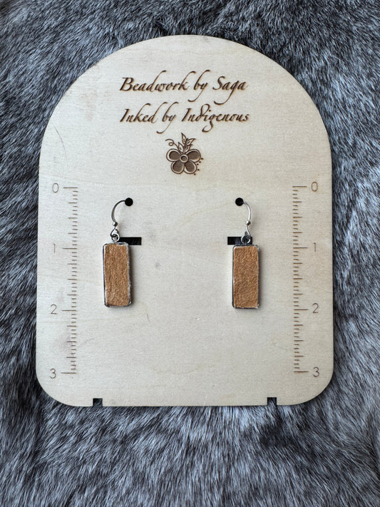 Smoked Moose Hide Earrings