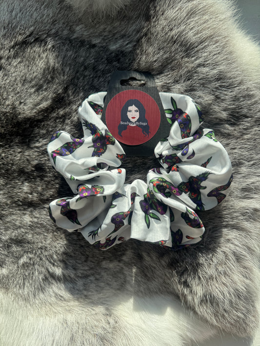 Spirit animal w floral scrunchie