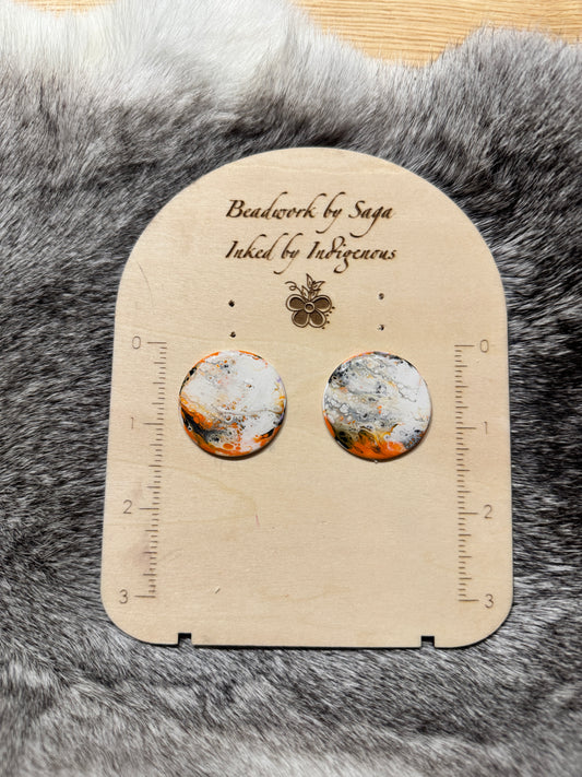 Large cabochon pair