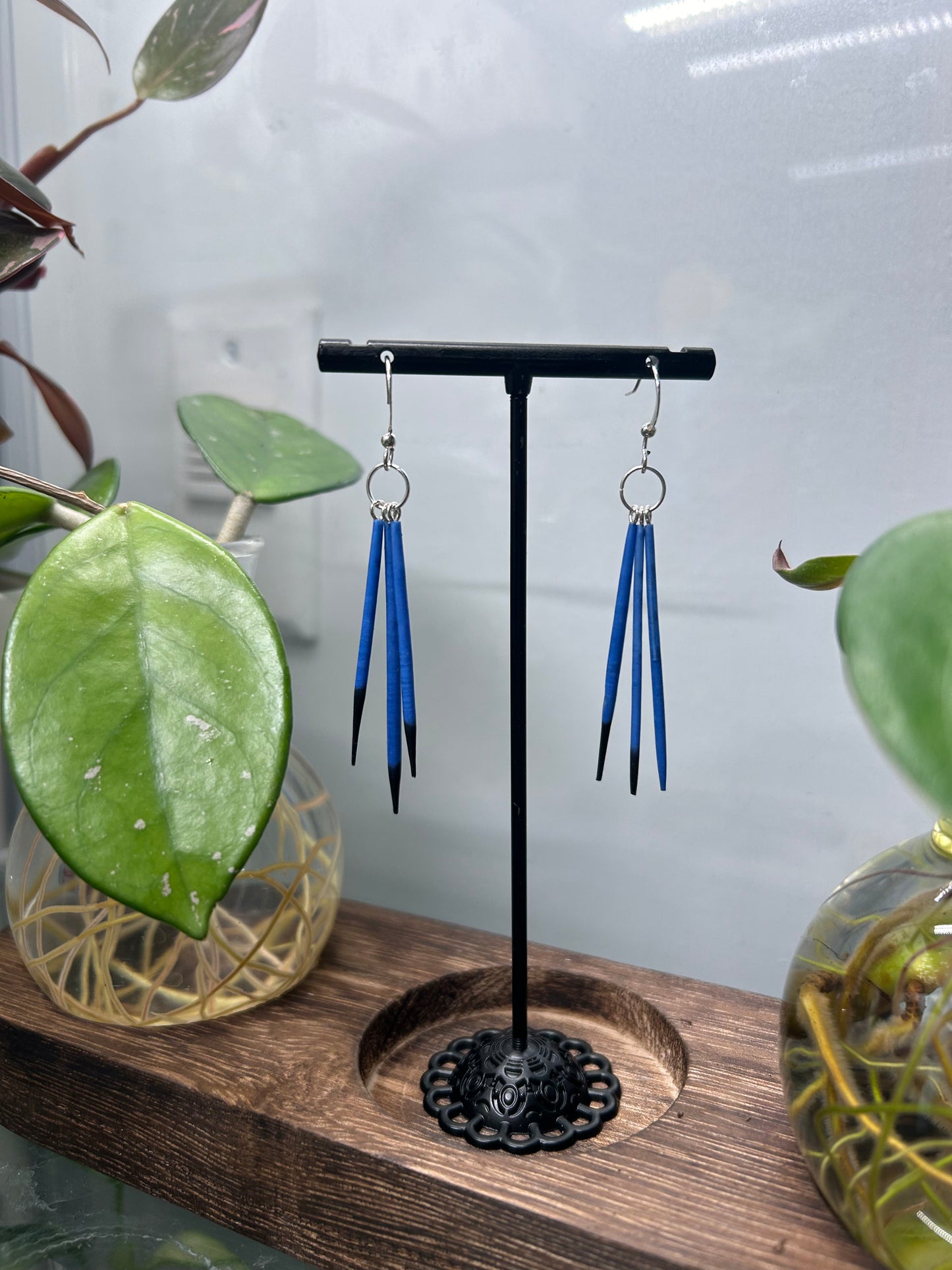 Simple Quill Earrings BLUE