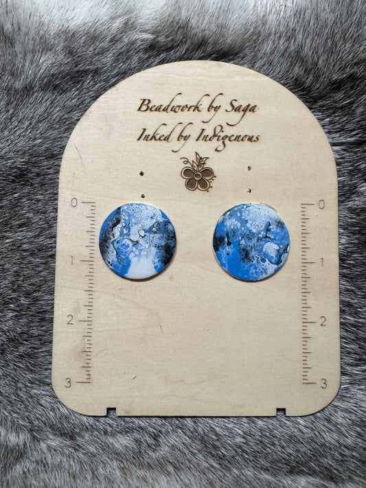 Large cabochon pair