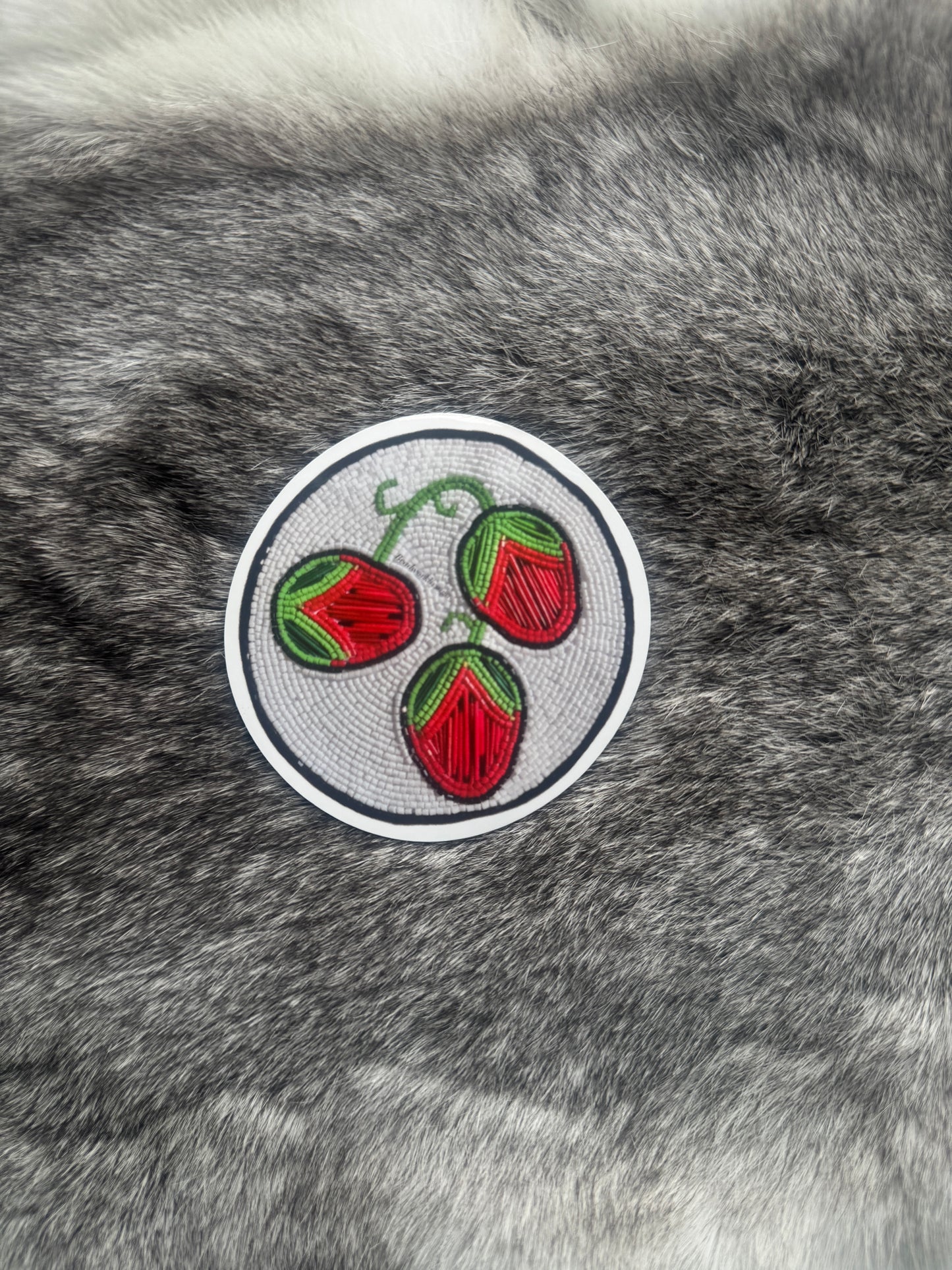 Strawberry sticker