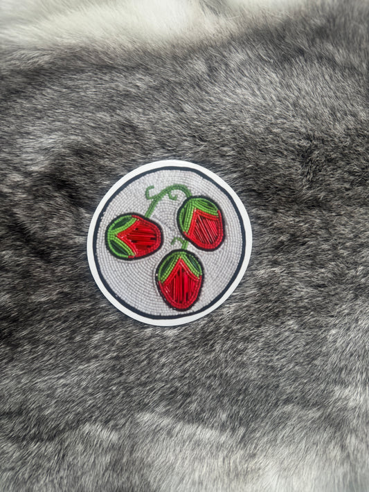 Strawberry sticker