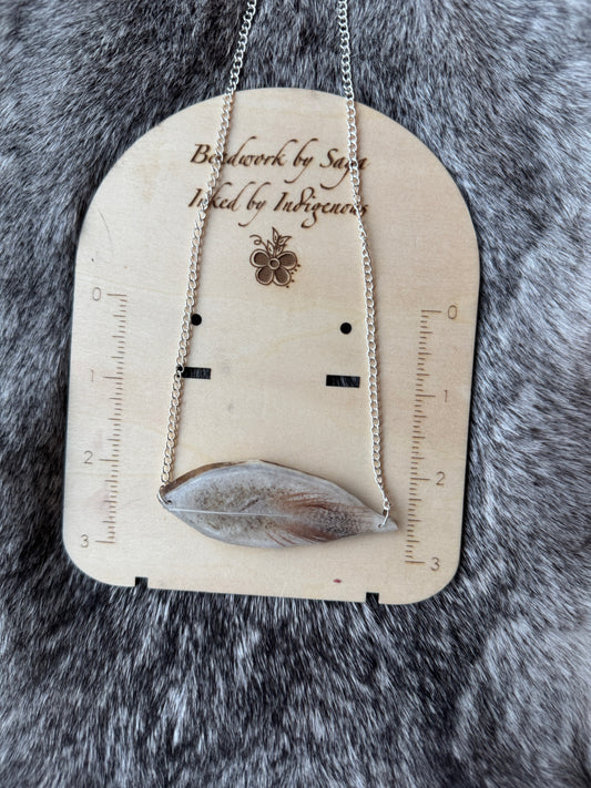 Caribou antler necklace