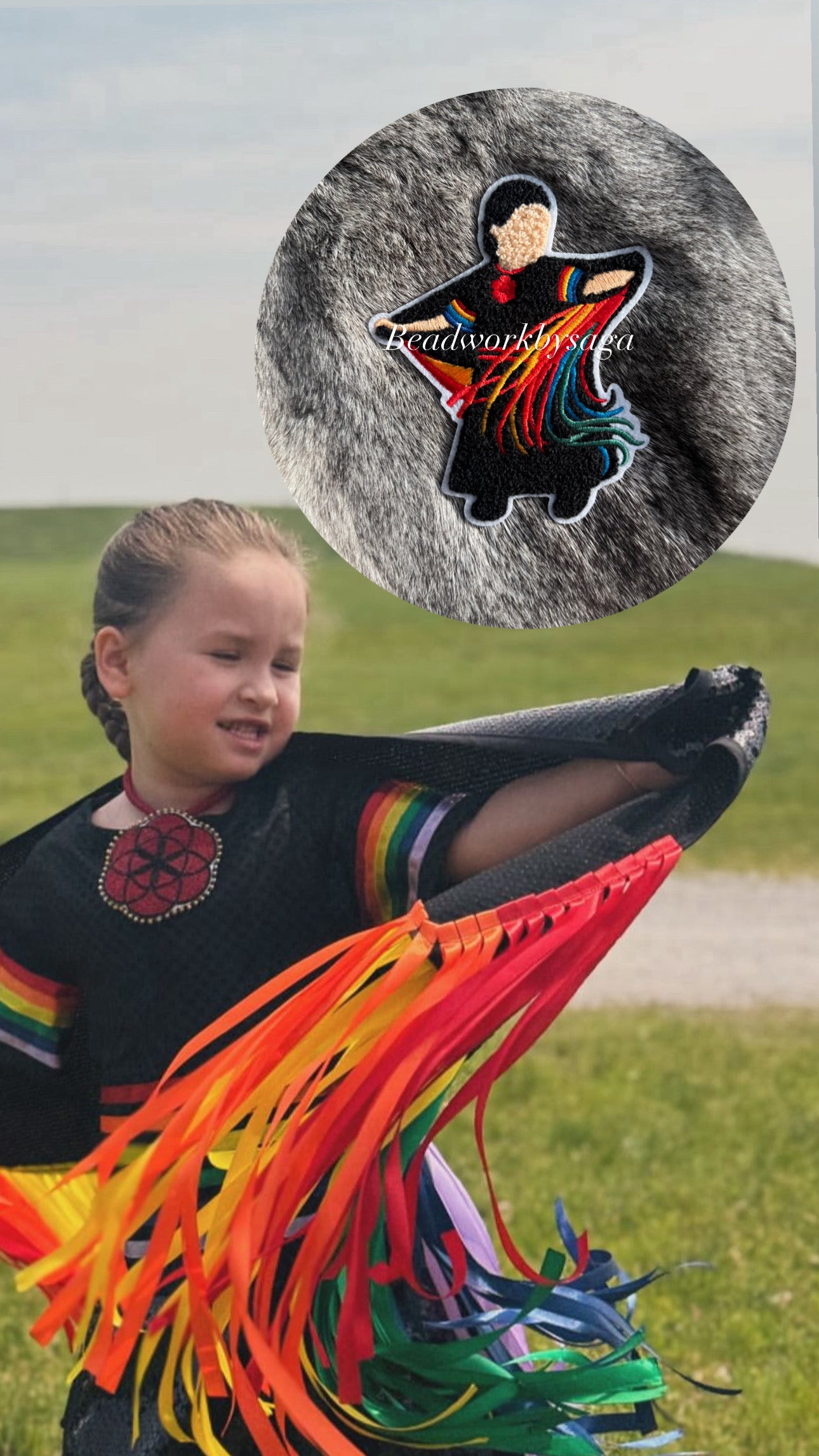 Chenille Fancy Shawl Patch - Layla