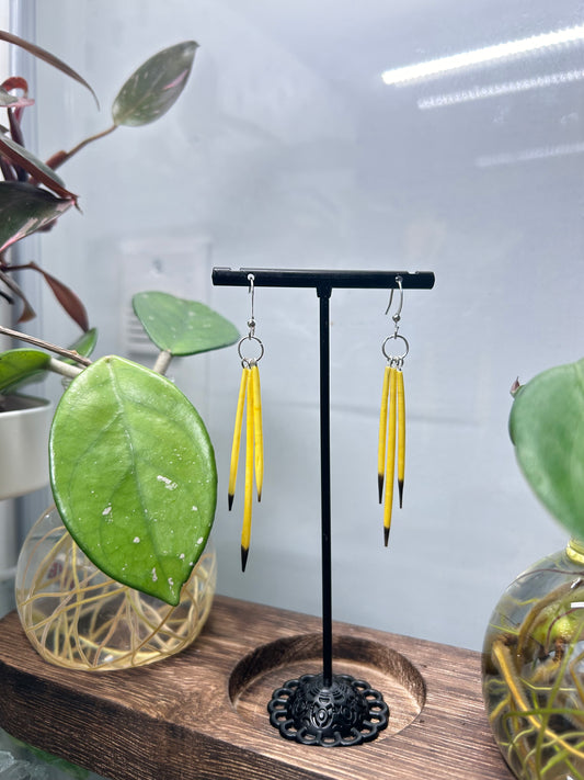 Simple Quill Earrings YELLOW