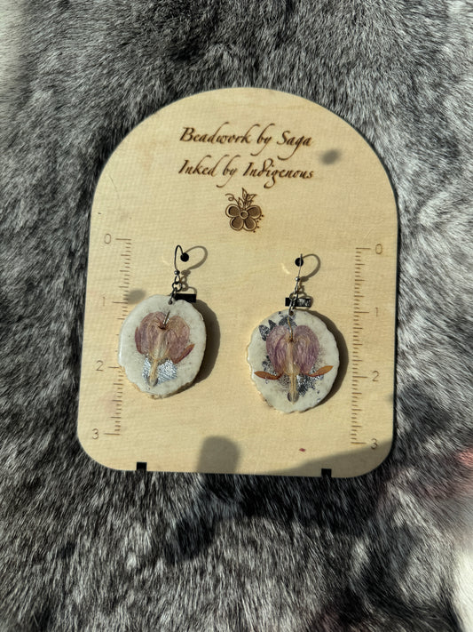 Elk Antler Earrings - Bleeding Hearts